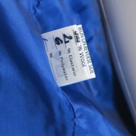 Ana Sekularac Blue Avant Garde Wool Jacket Asymmetrical Blazer Structural 36 | 6 - Picture 10 of 12